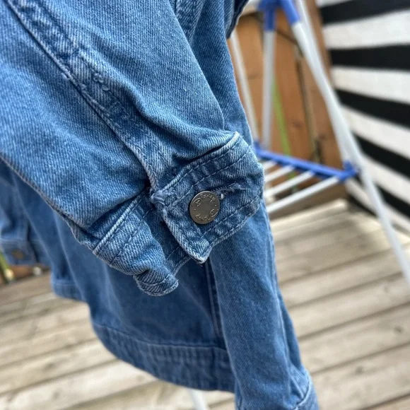 Disney Blue Denim Jacket with Mickey Mouse Embroidery - Picture 5 of 8